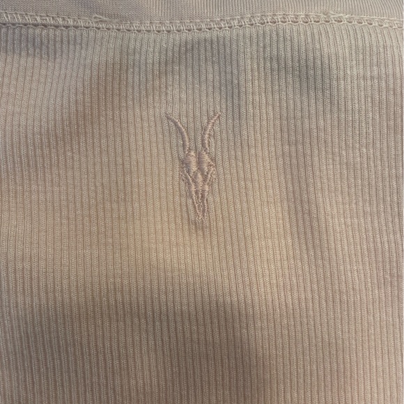 All Saints Rina Ribbed Tank Top Soft Pink 8 - Picture 5 of 8